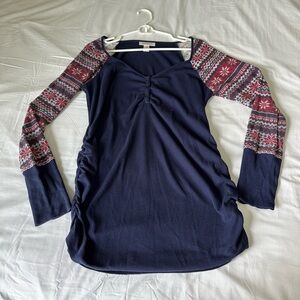 Motherhood Maternity Pajama Top Long Sleeve Size Large